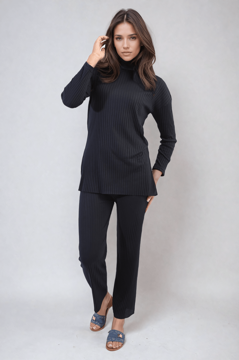 ANNALISE Knitted Top And Trouser Co - ord Set - Glamoo - 