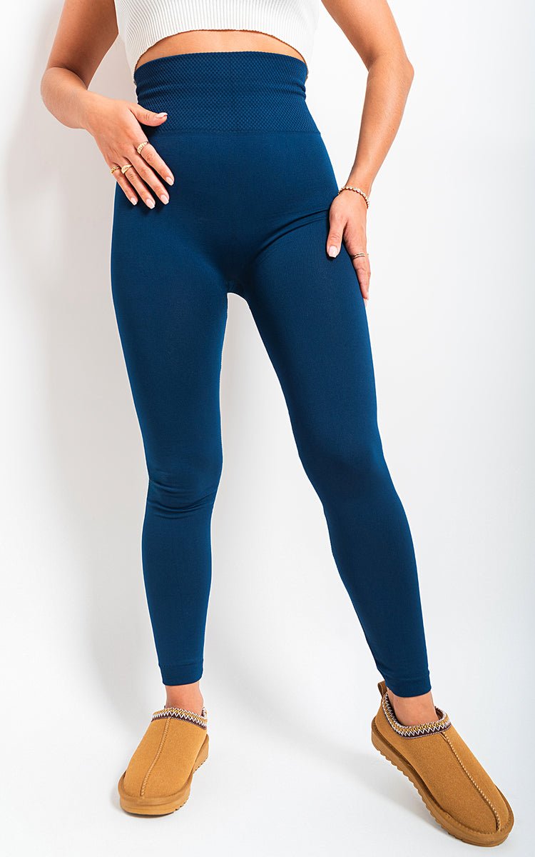 ELAINE High Waist Tummy Compression Slimming Leggings - Glamoo - 