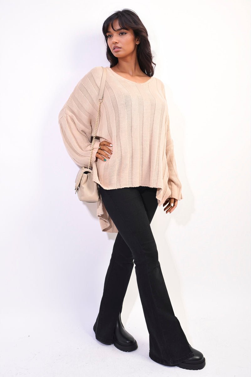 GABRIELLE Oversized Knitted Jumper - Glamoo - 