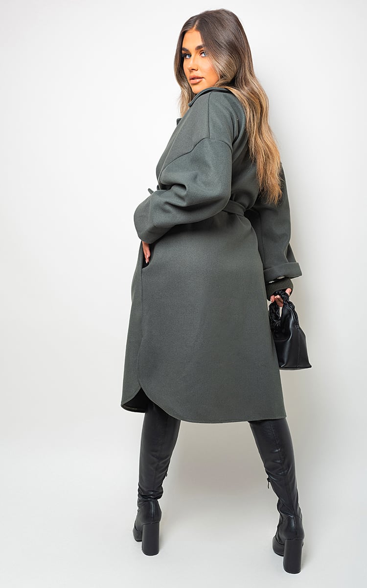 GIANA Oversized Belted Trench Coat - Glamoo - 