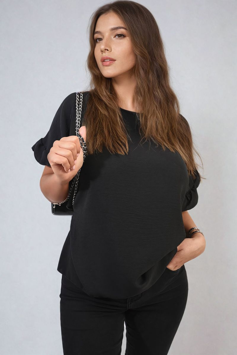 ALEXANDRA Frill Sleeve Top