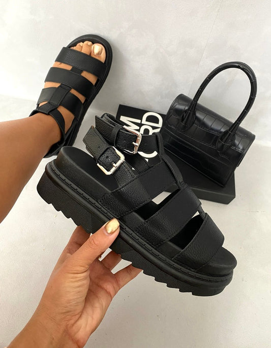 ANDREA Chunky Strappy Platform Sandals