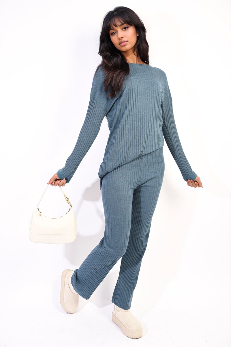 ANNALISE Knitted Top And Trouser Co-ord Set