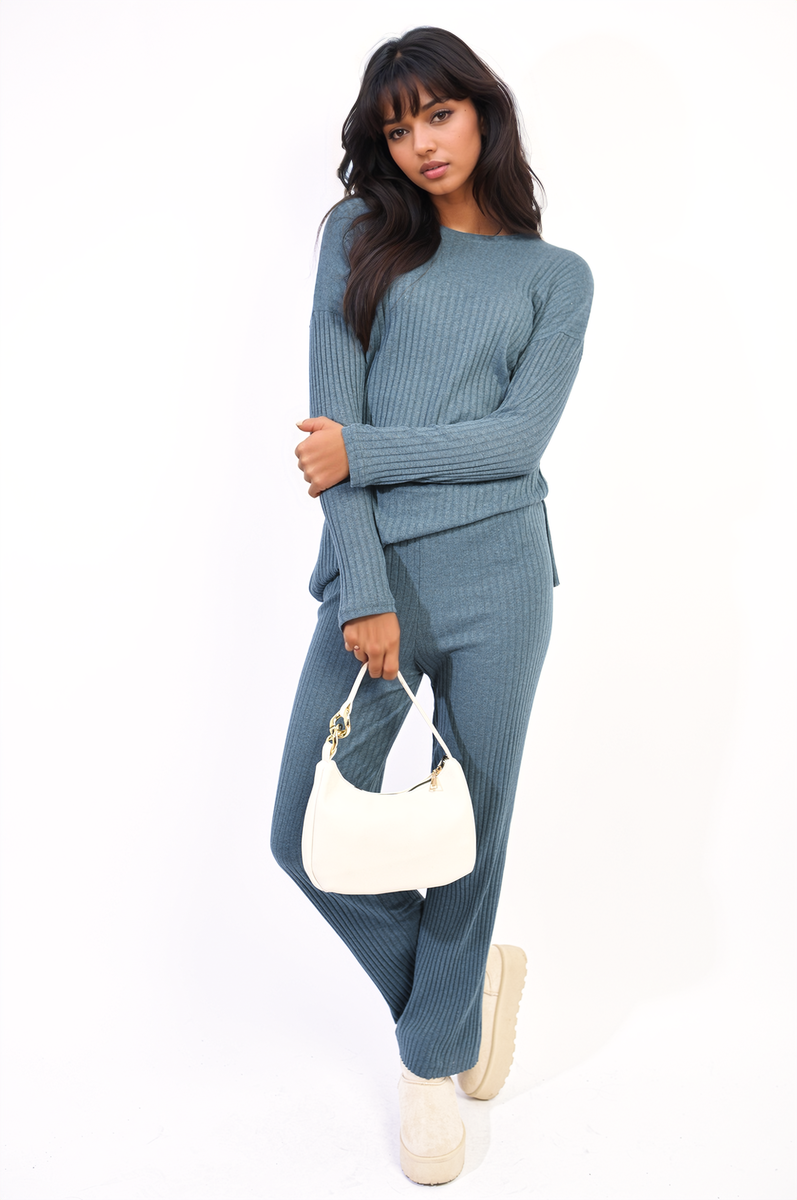 ANNALISE Knitted Top And Trouser Co-ord Set