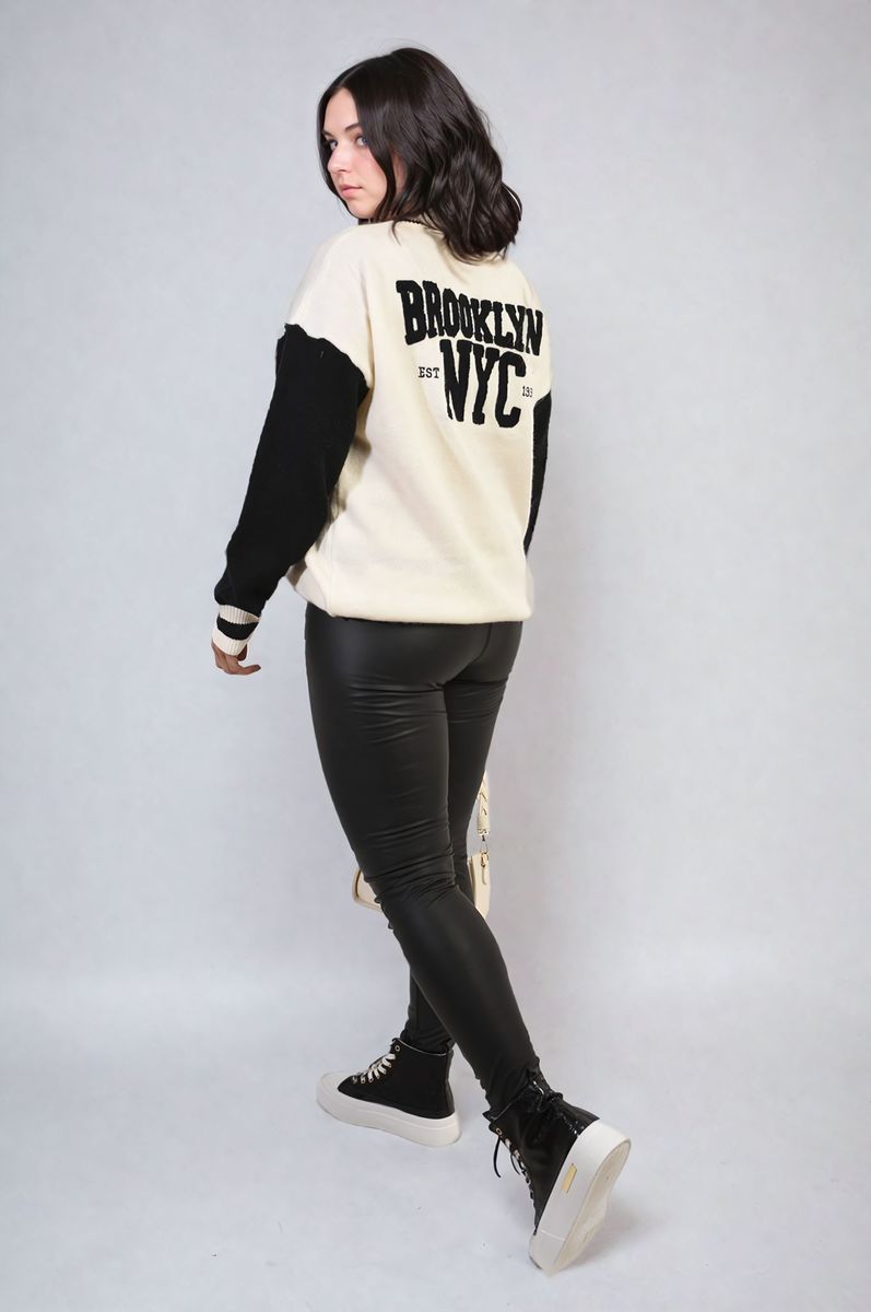 CAMILA Brooklyn NYC Print Long Sleeve Knitted Jumper