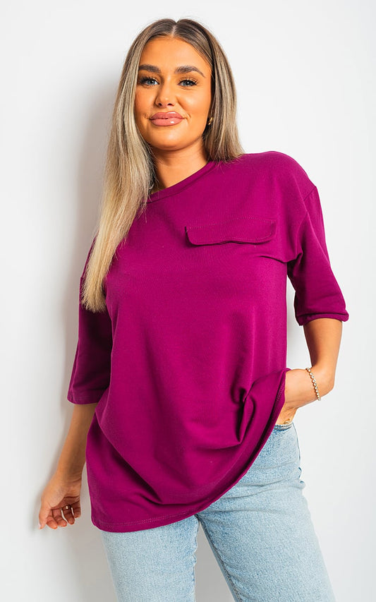 CAMRYN Oversized Cargo T-shirt