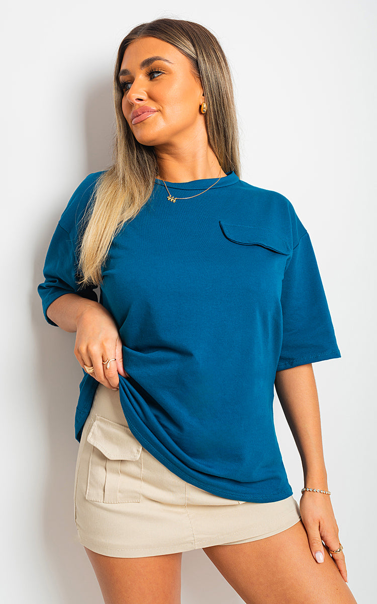 CAMRYN Oversized Cargo T-shirt