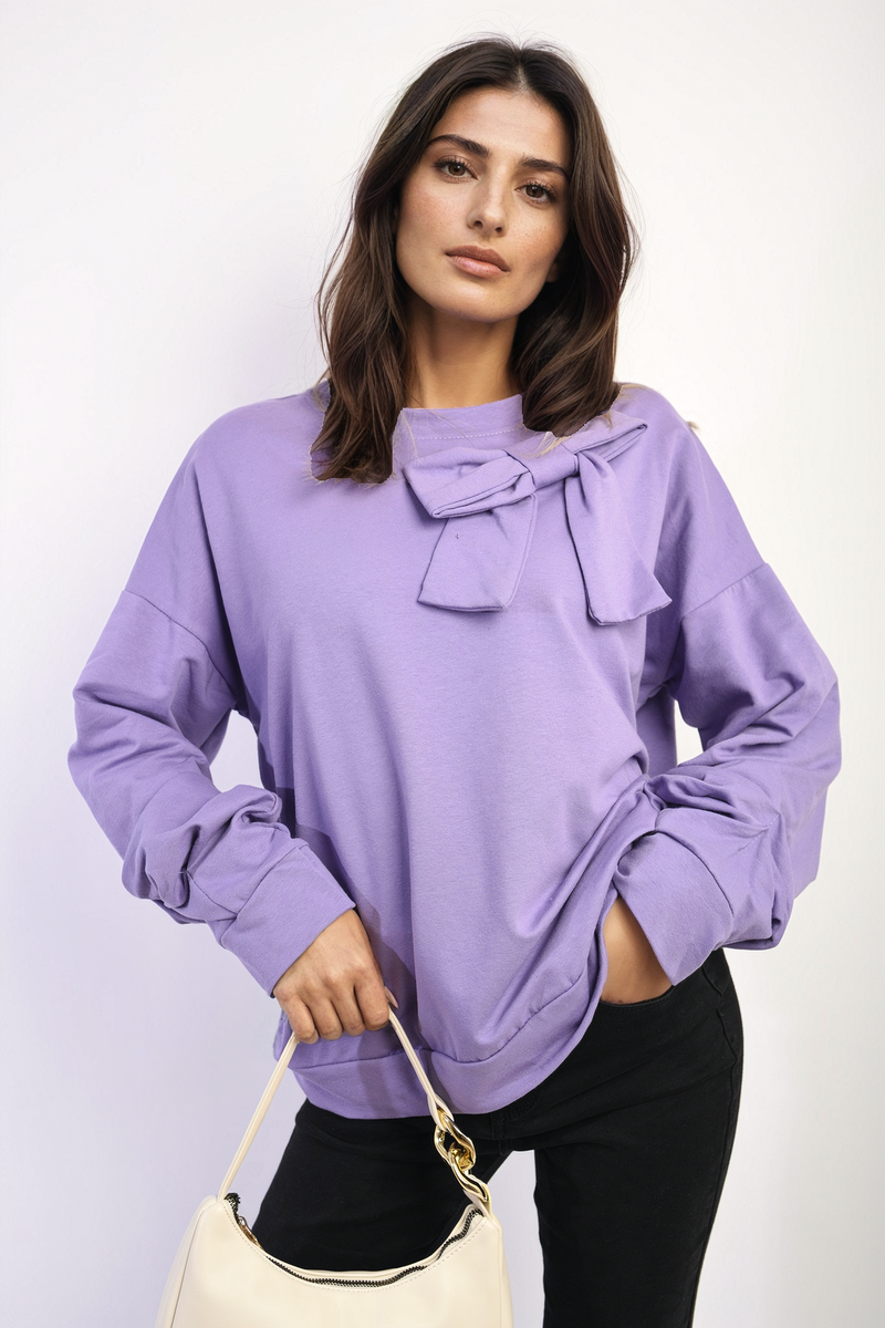 CARINA Long Sleeve Bow Detail Jumper