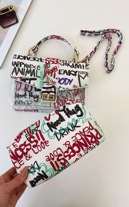 COLETTE Graffiti Print Handbag