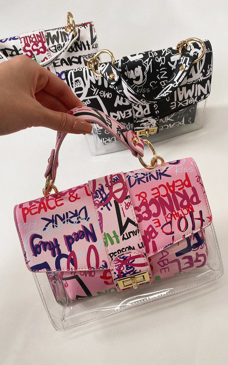 COLETTE Graffiti Print Handbag