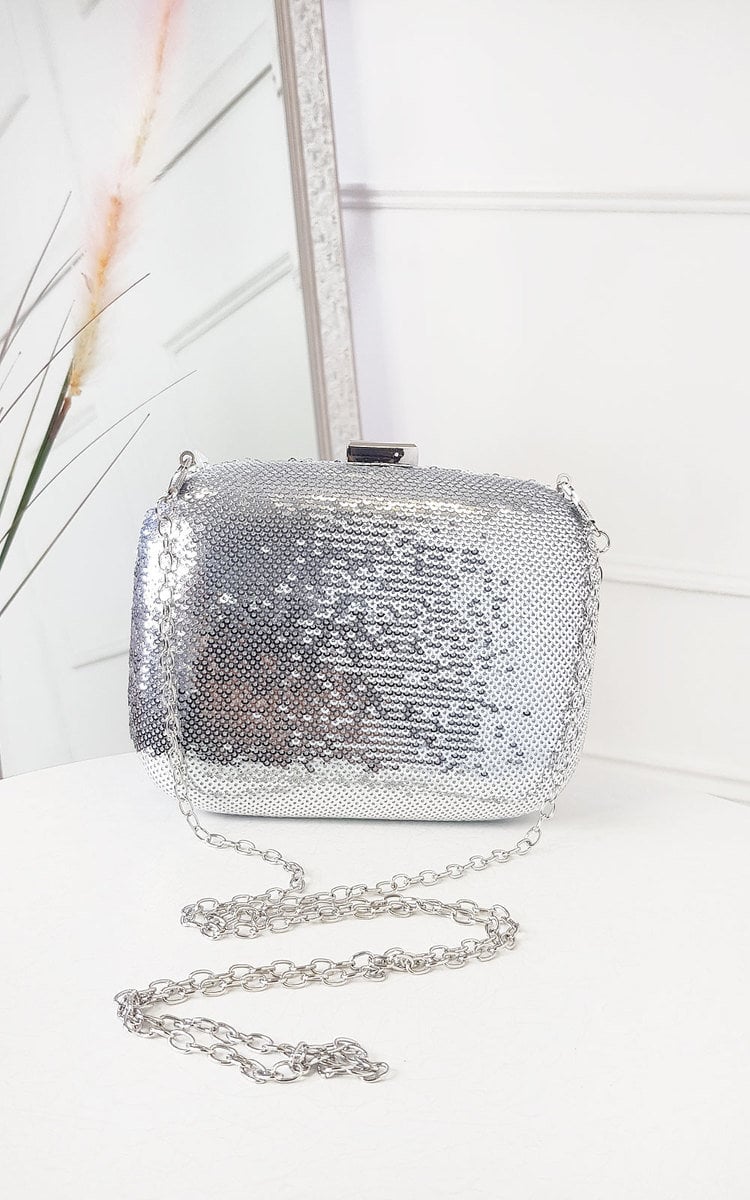 CONNIE Sequin Embellished Handbag