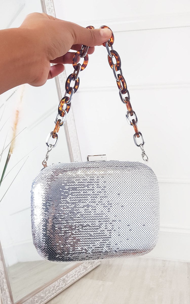 CONNIE Sequin Embellished Handbag