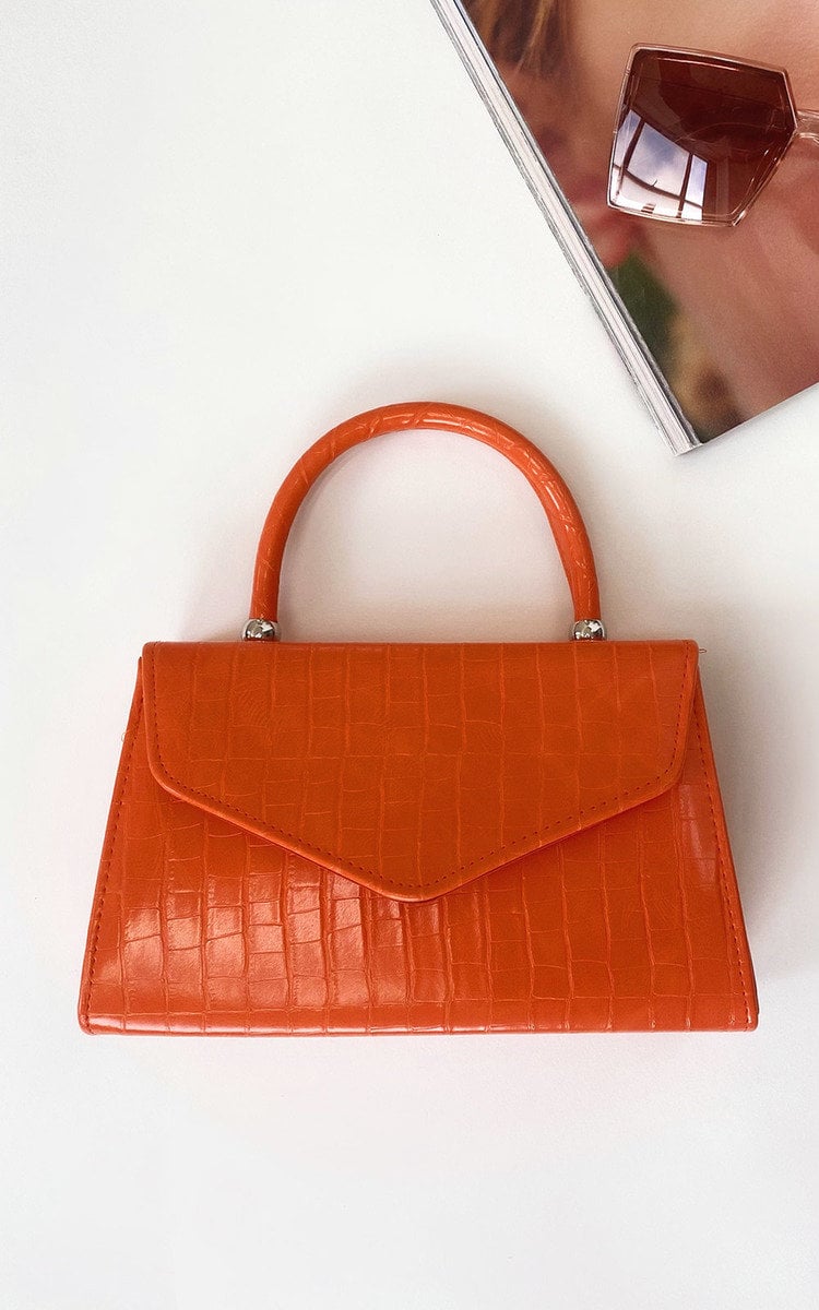 DEMI Croc Print Handbag