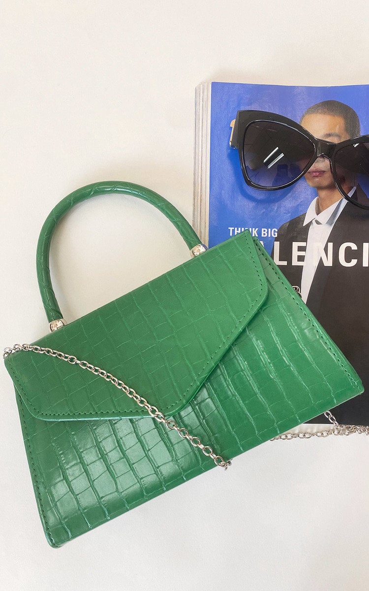 DEMI Croc Print Handbag