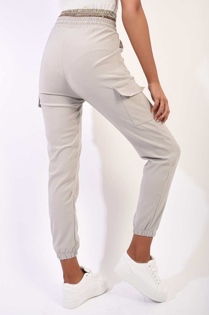 ELOSIA Cargo Pocket Trouser with Drawstring