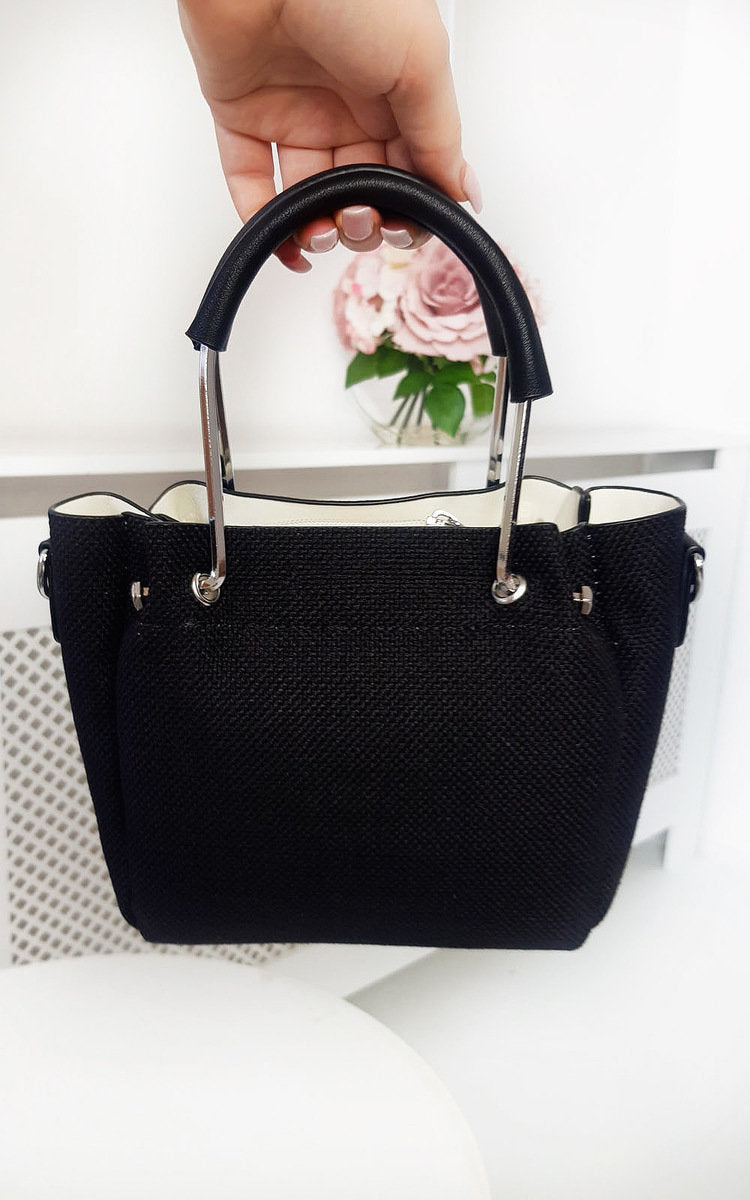 FABIA Mini Textured Chain Handbag