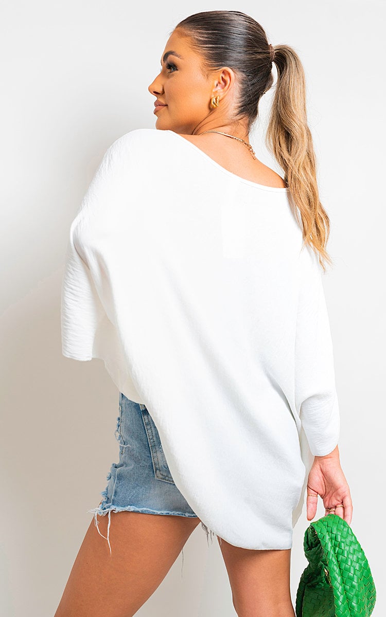 FATIMA Oversized Batwing Sleeve Casual Tops