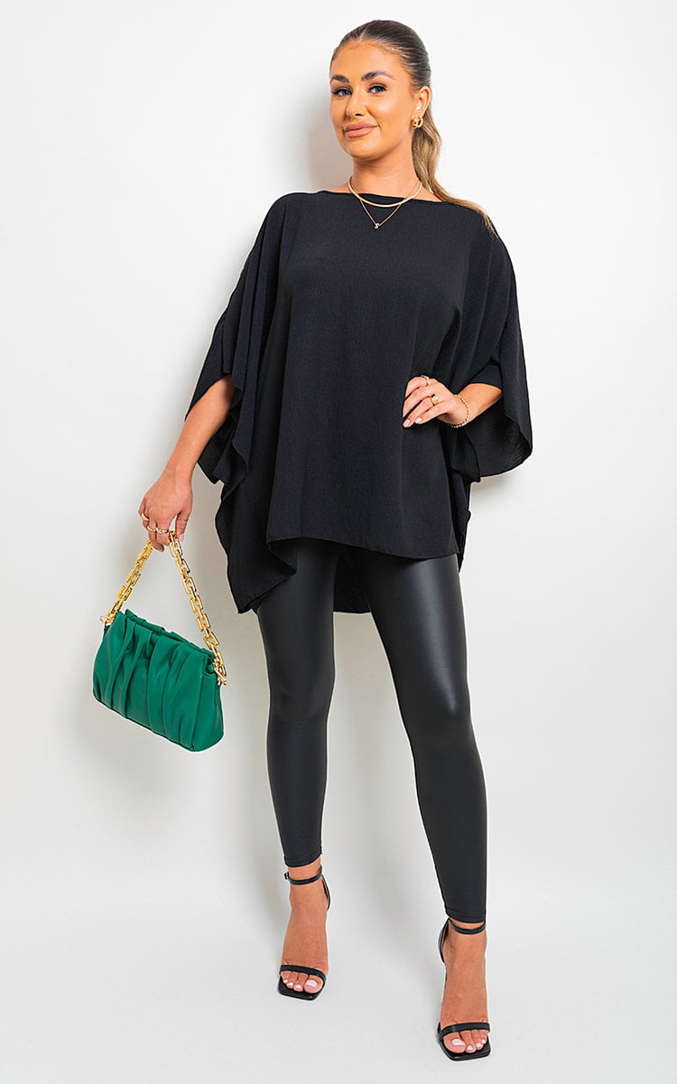 FATIMA Oversized Batwing Sleeve Casual Tops