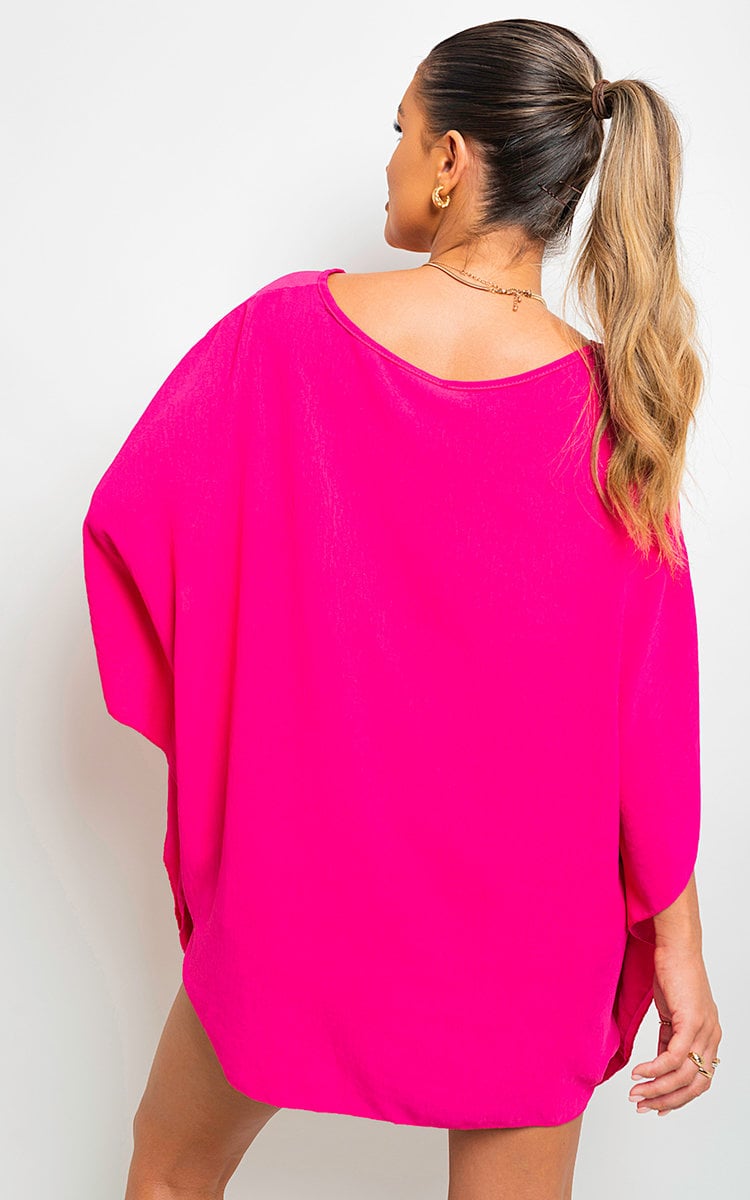 FATIMA Oversized Batwing Sleeve Casual Tops