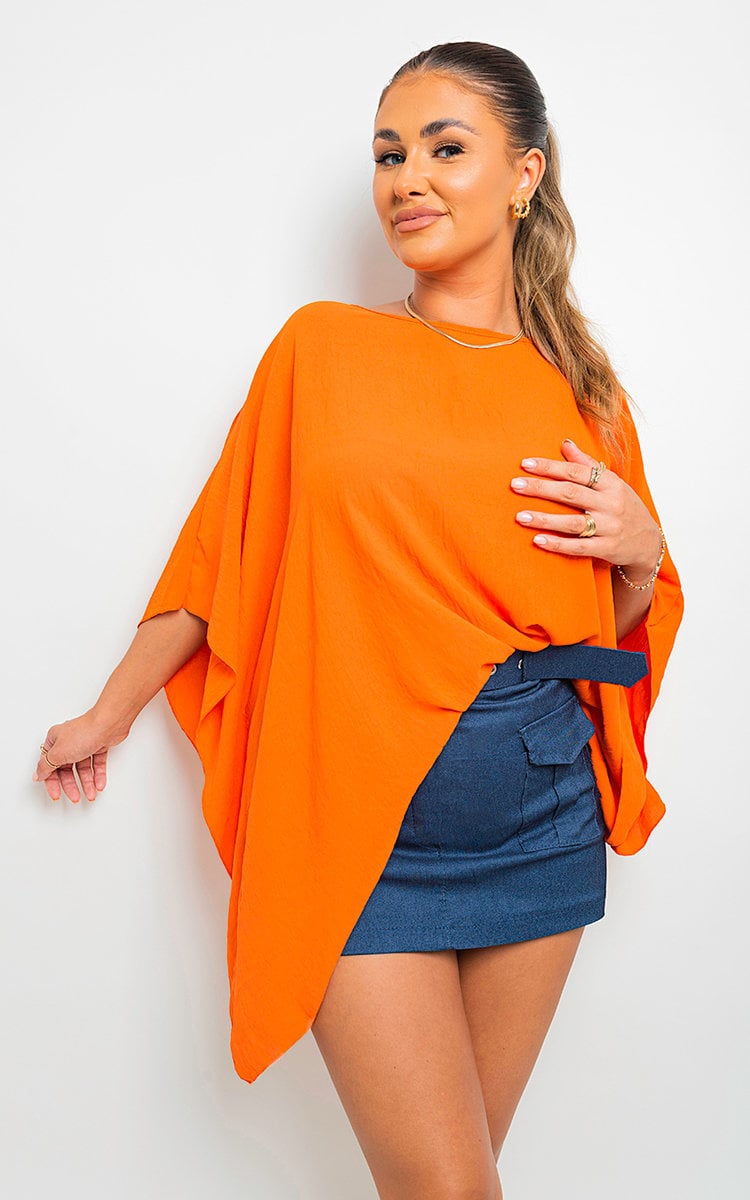 FATIMA Oversized Batwing Sleeve Casual Tops