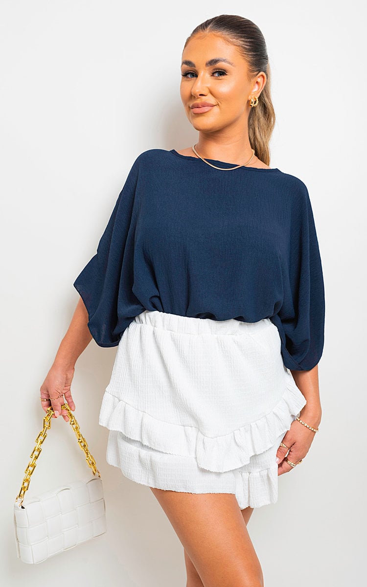 FATIMA Oversized Batwing Sleeve Casual Tops