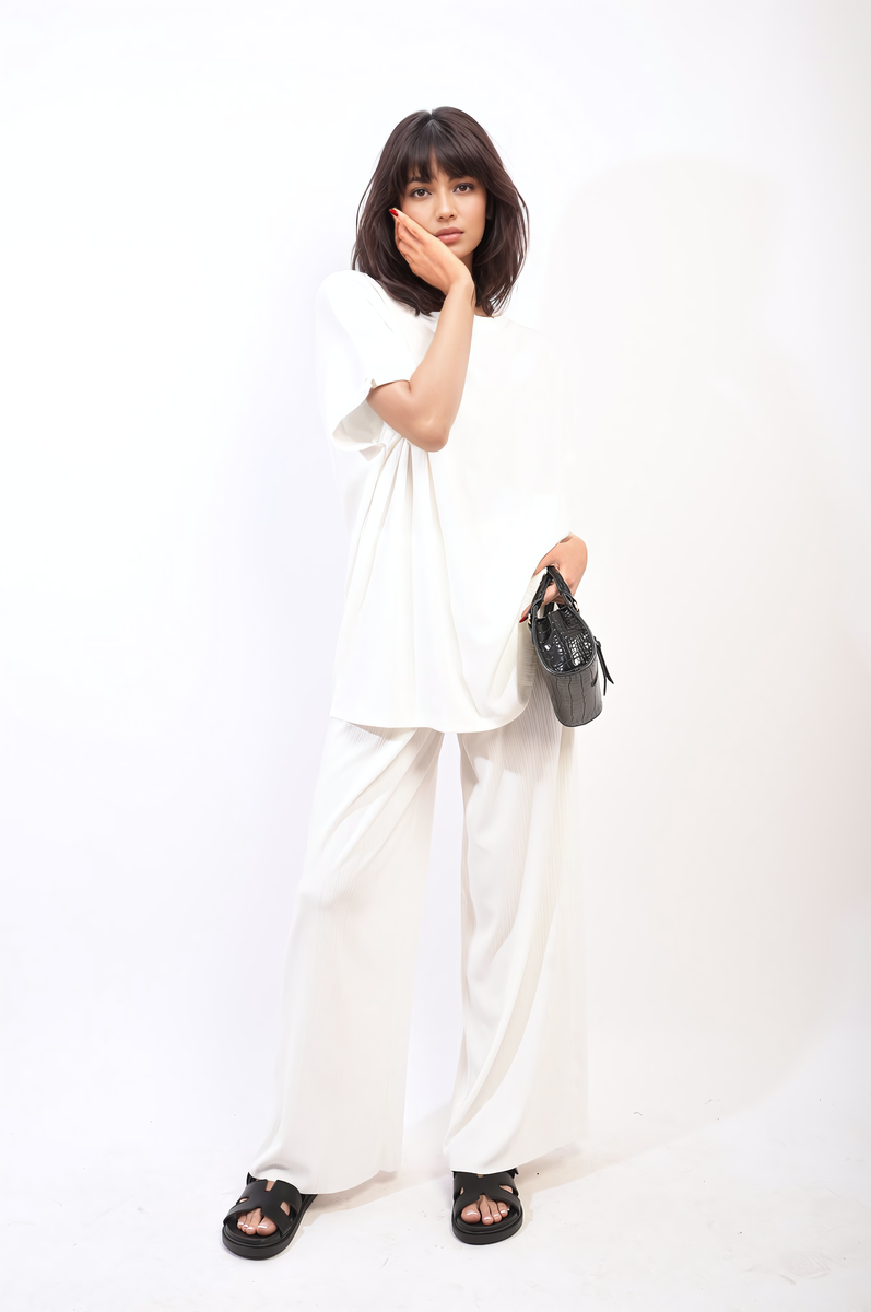 GABREILLA Oversized Top and Wide Leg Trouser Co-ord Set