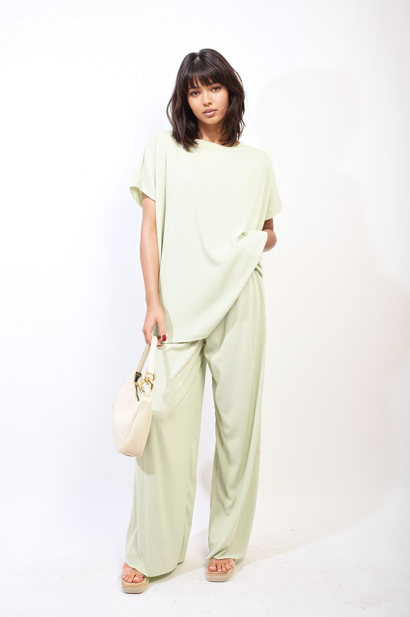 GABREILLA Oversized Top and Wide Leg Trouser Co-ord Set