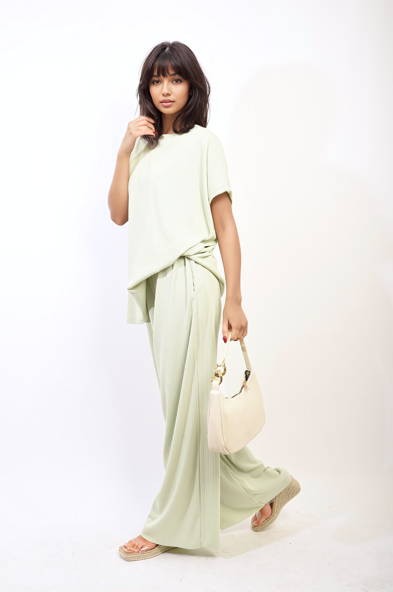 GABREILLA Oversized Top and Wide Leg Trouser Co-ord Set