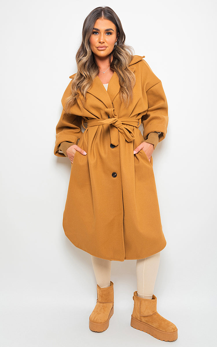 GIANA Oversized Belted Trench Coat