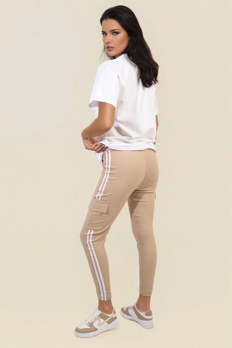 ISABEL Drawstring Waist Cargo Trouser