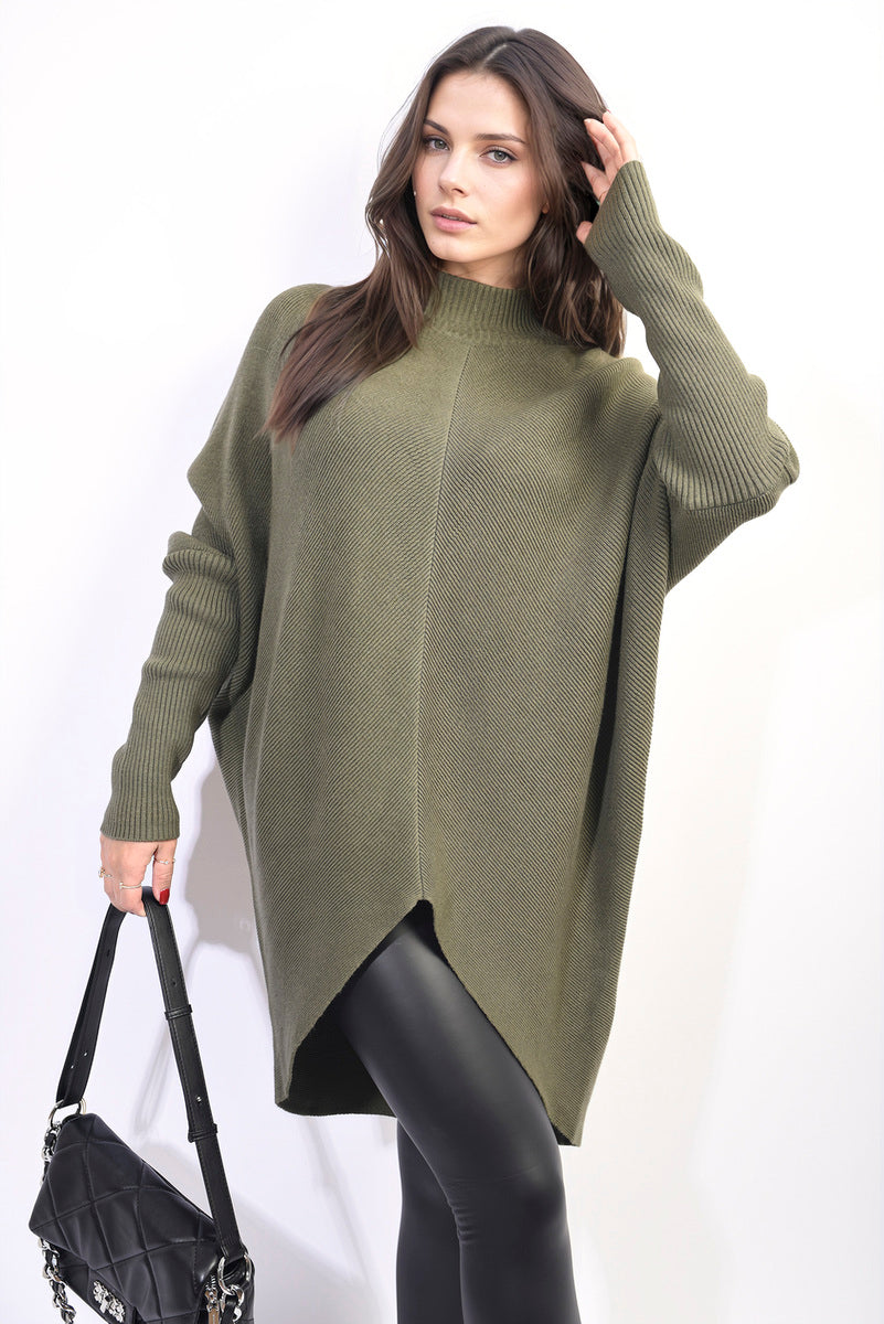 Janiyah Turtle Neck Longline Knitted Jumper