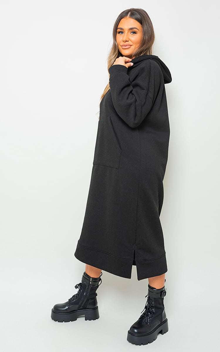 JENNA Kangaroo Pocket Long Loose Hoodie