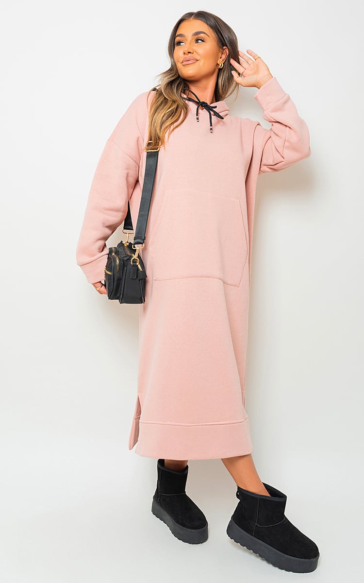 JENNA Kangaroo Pocket Long Loose Hoodie