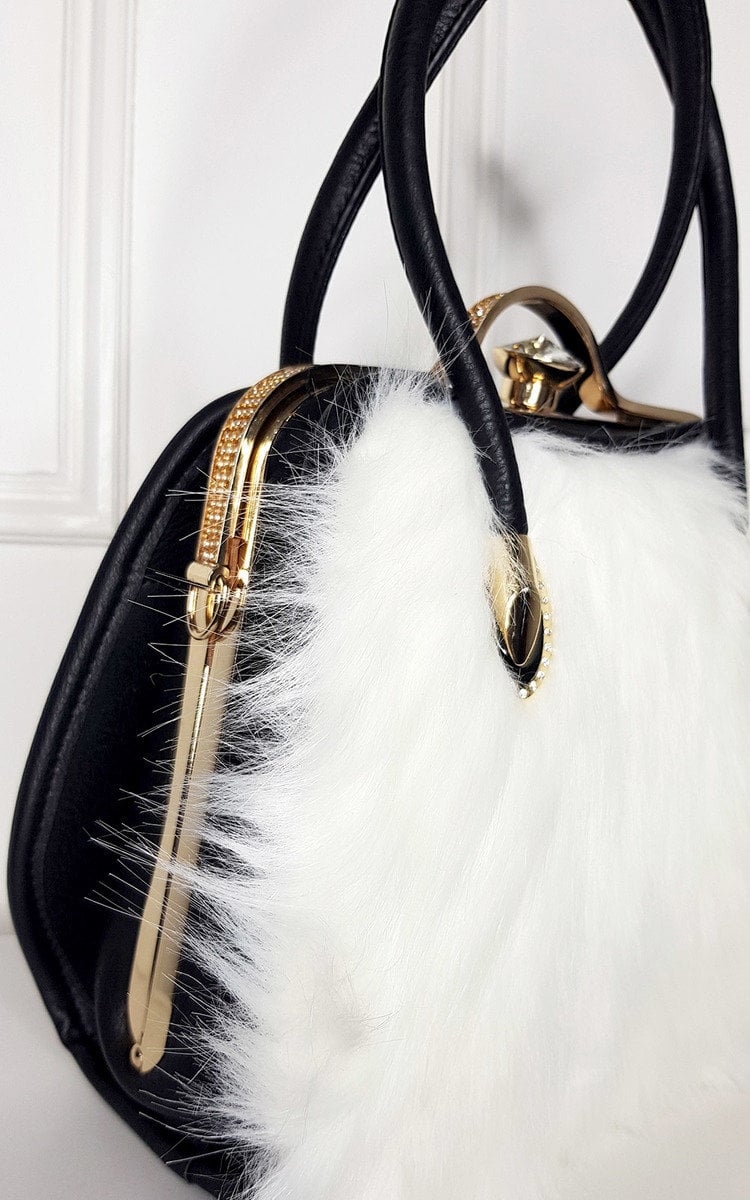 JESSY Faux Fur Handbag