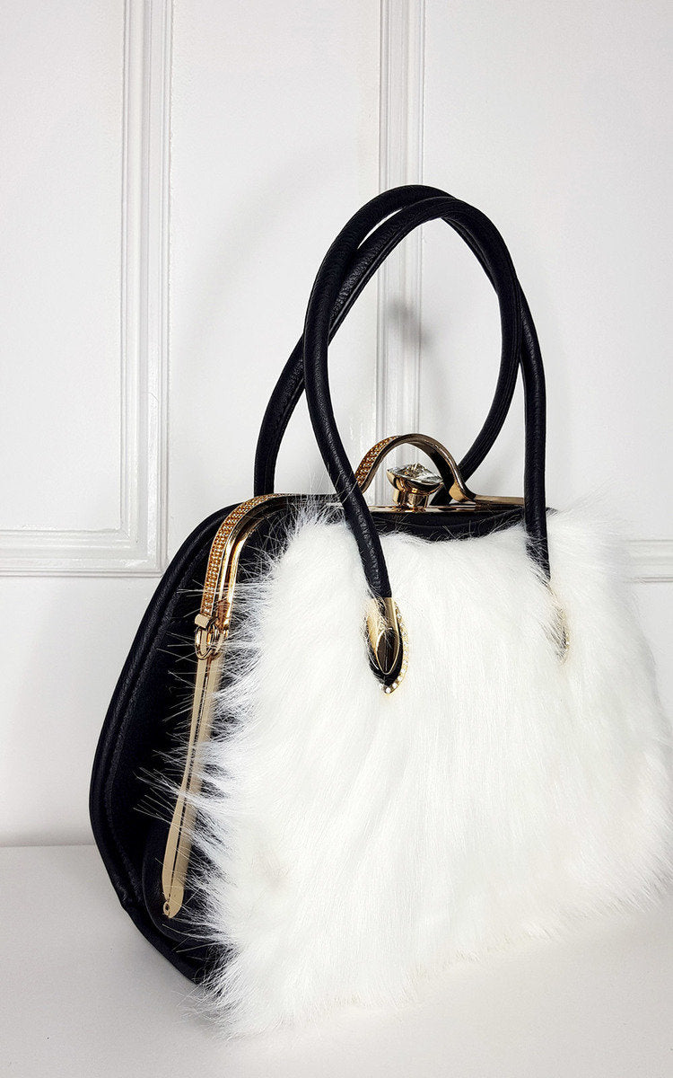 JESSY Faux Fur Handbag