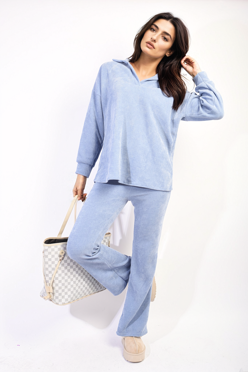 KELSEY Collared Long Sleeve & Trouser Co-ord Set