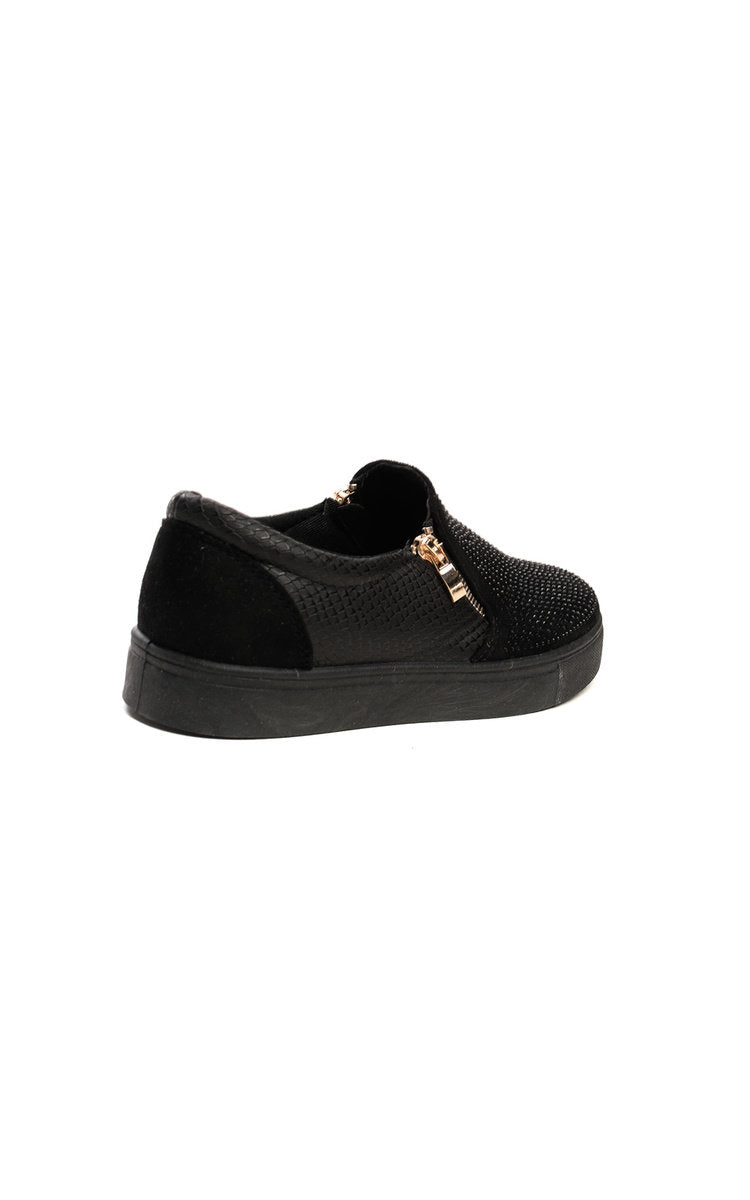 LEAH Slip On Embellished Trainers