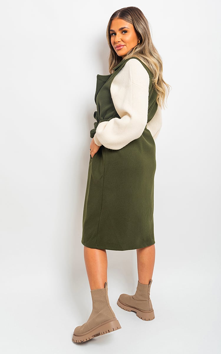 LUCY Longline Sleeveless Wide Lapel Waist Tie Jacket