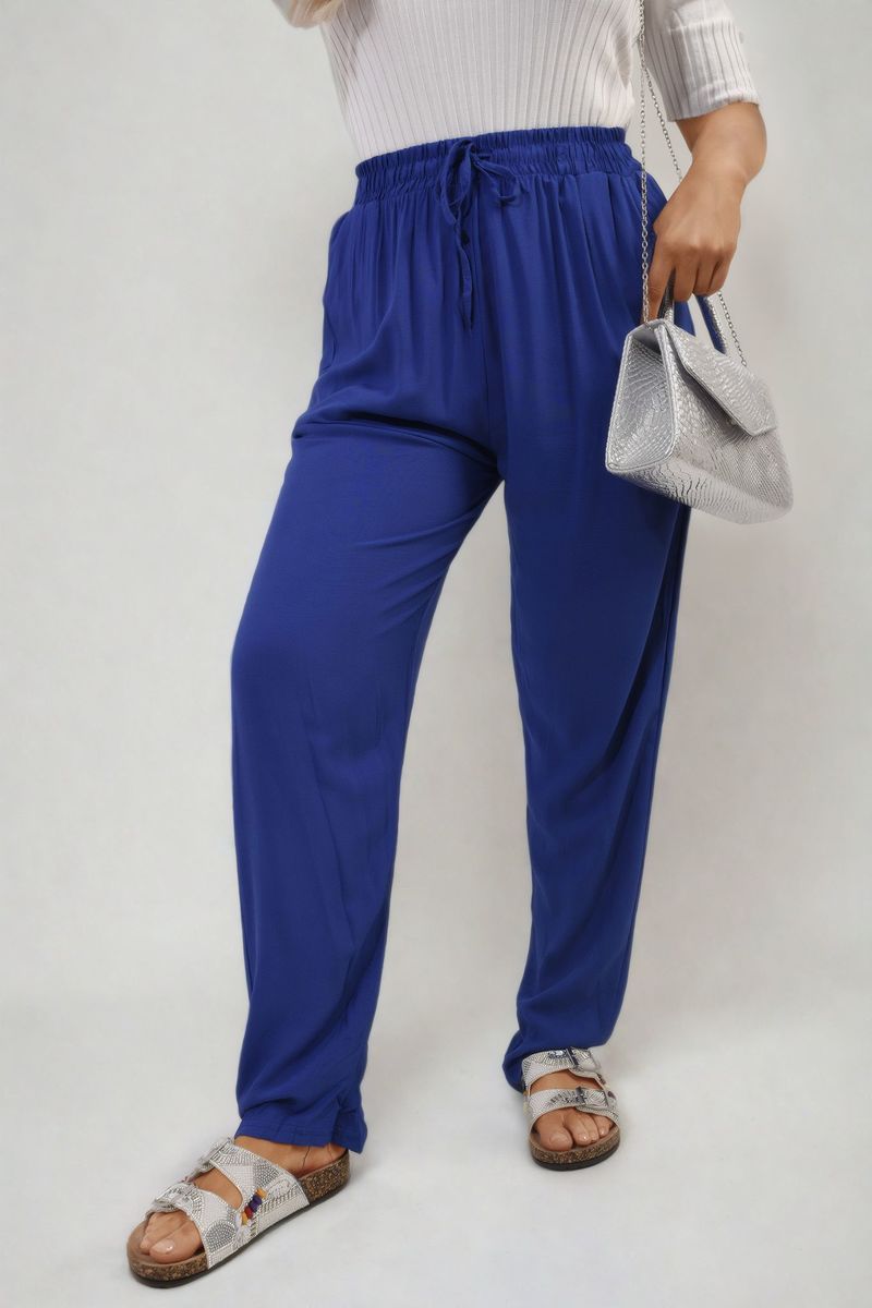 MATILDA Drawstring High Waist Trouser with Side Pockets