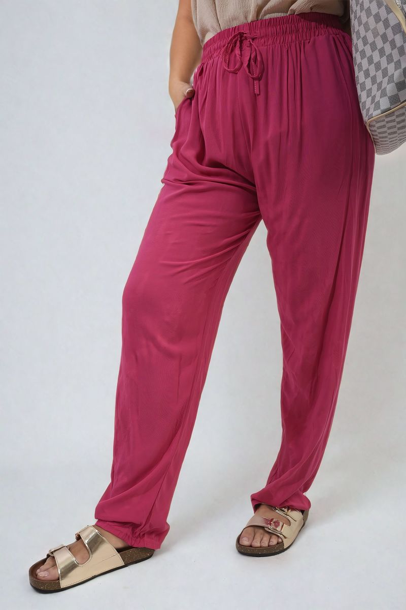 MATILDA Drawstring High Waist Trouser with Side Pockets