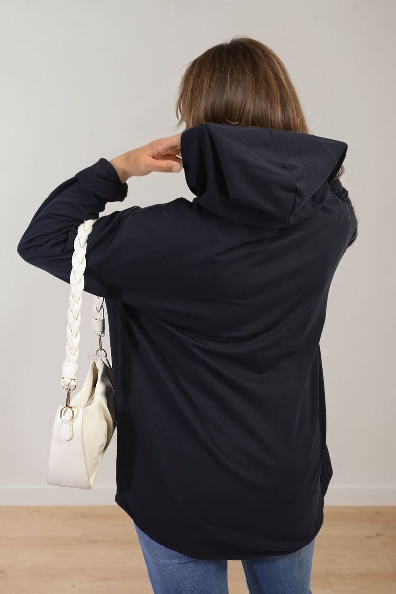 MOLLY Zip-Up Hooded Jacket with Pockets