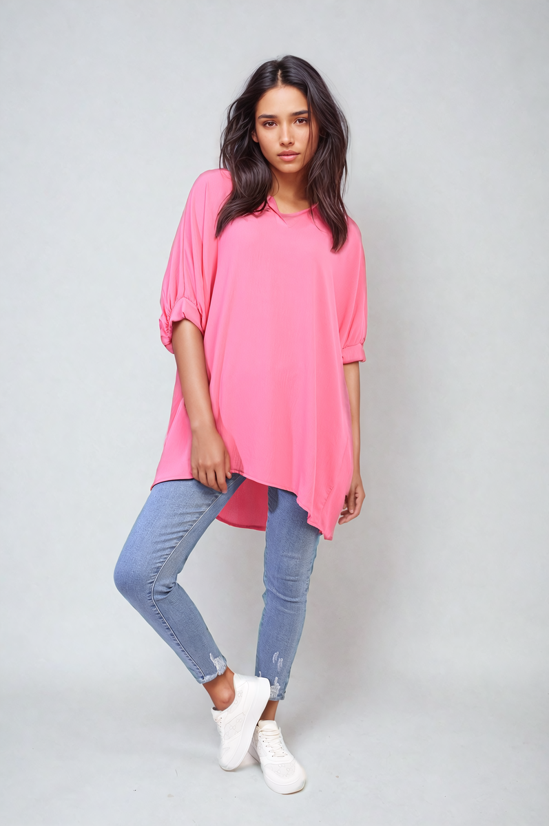 REIGN Balloon Sleeve Oversized Top