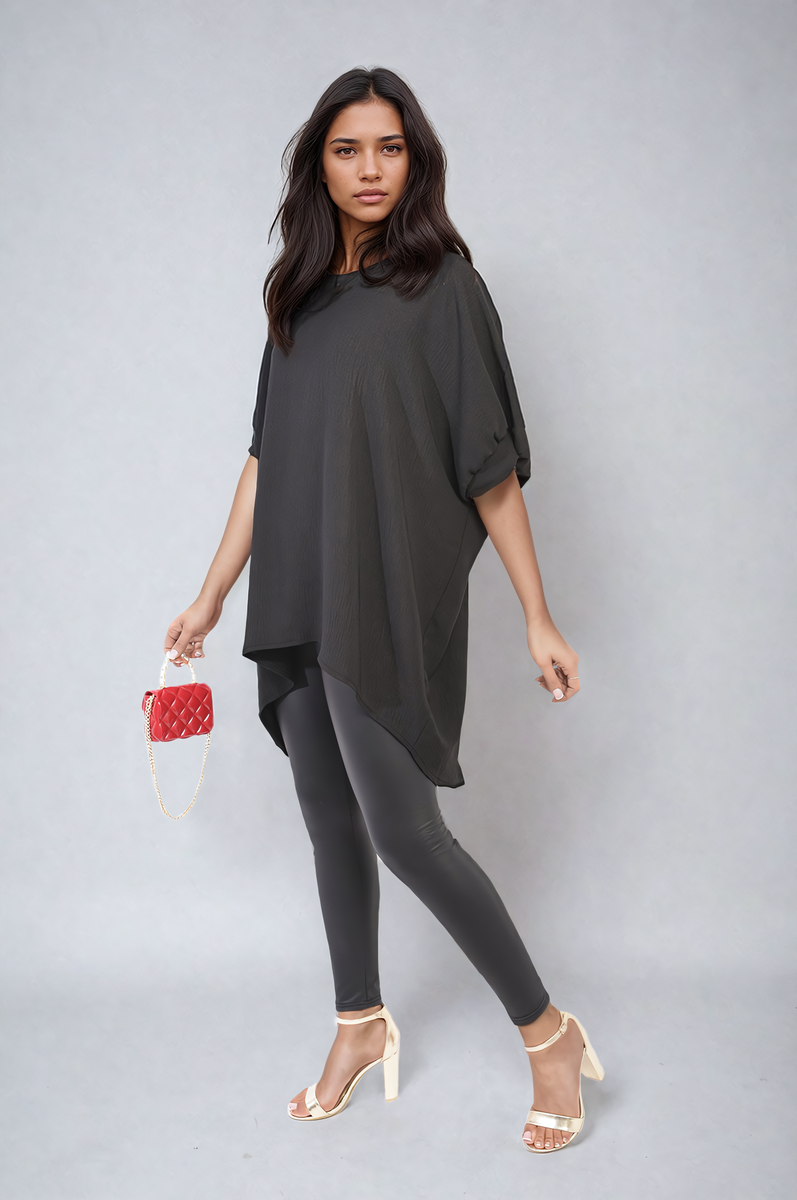 REIGN Balloon Sleeve Oversized Top