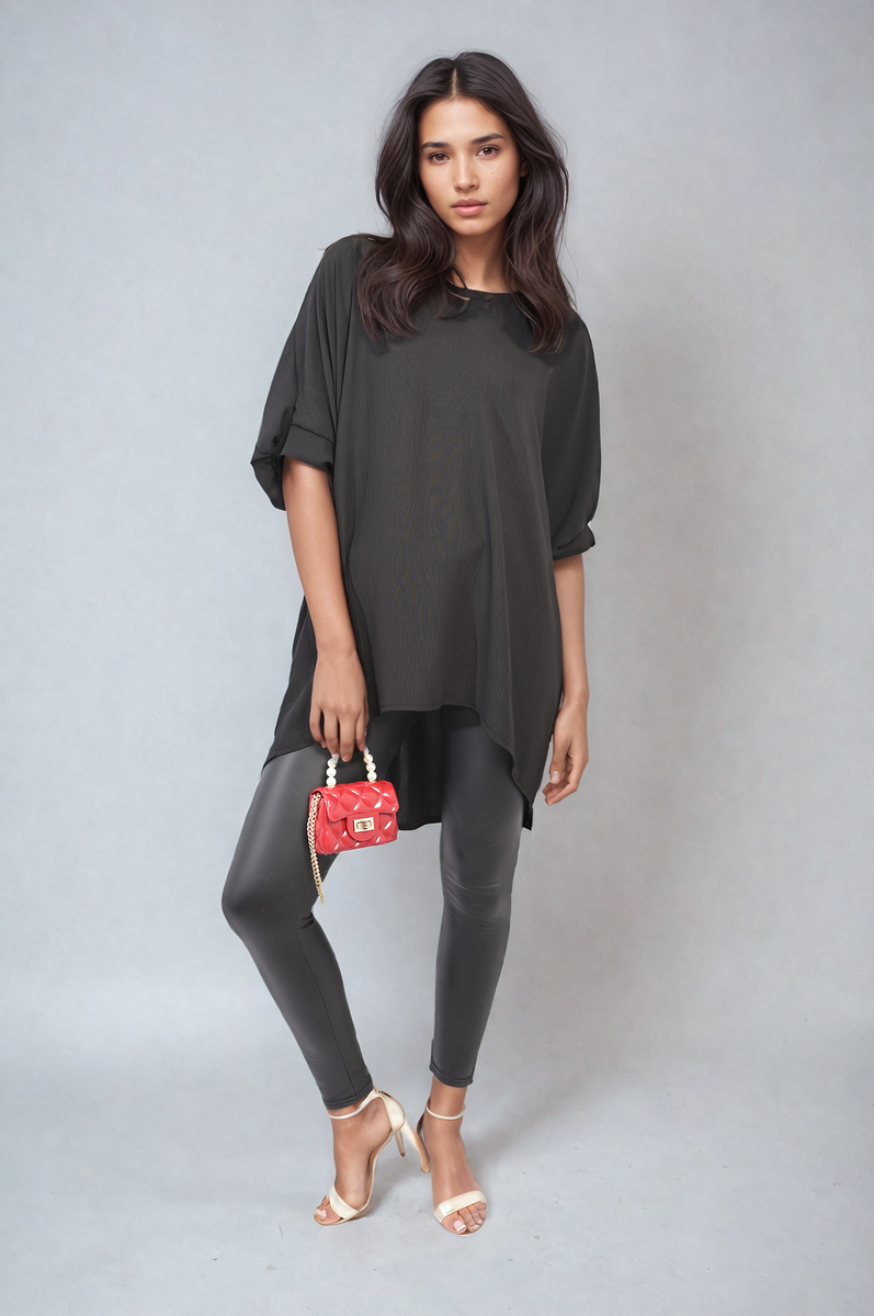 REIGN Balloon Sleeve Oversized Top