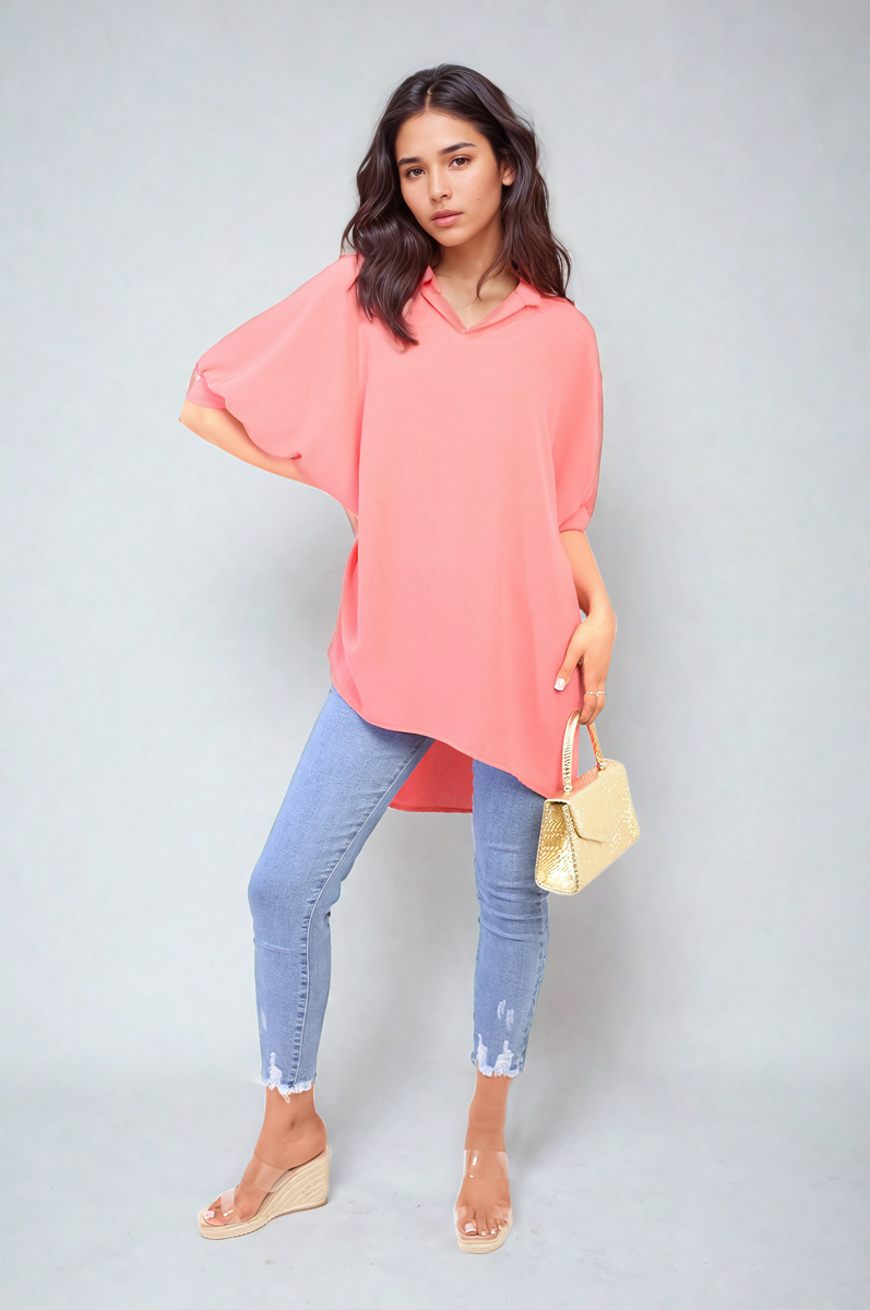 REIGN Balloon Sleeve Oversized Top