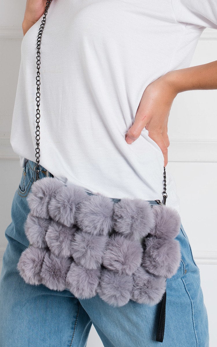 RYLAN Cross Body Pom Pom Handbag