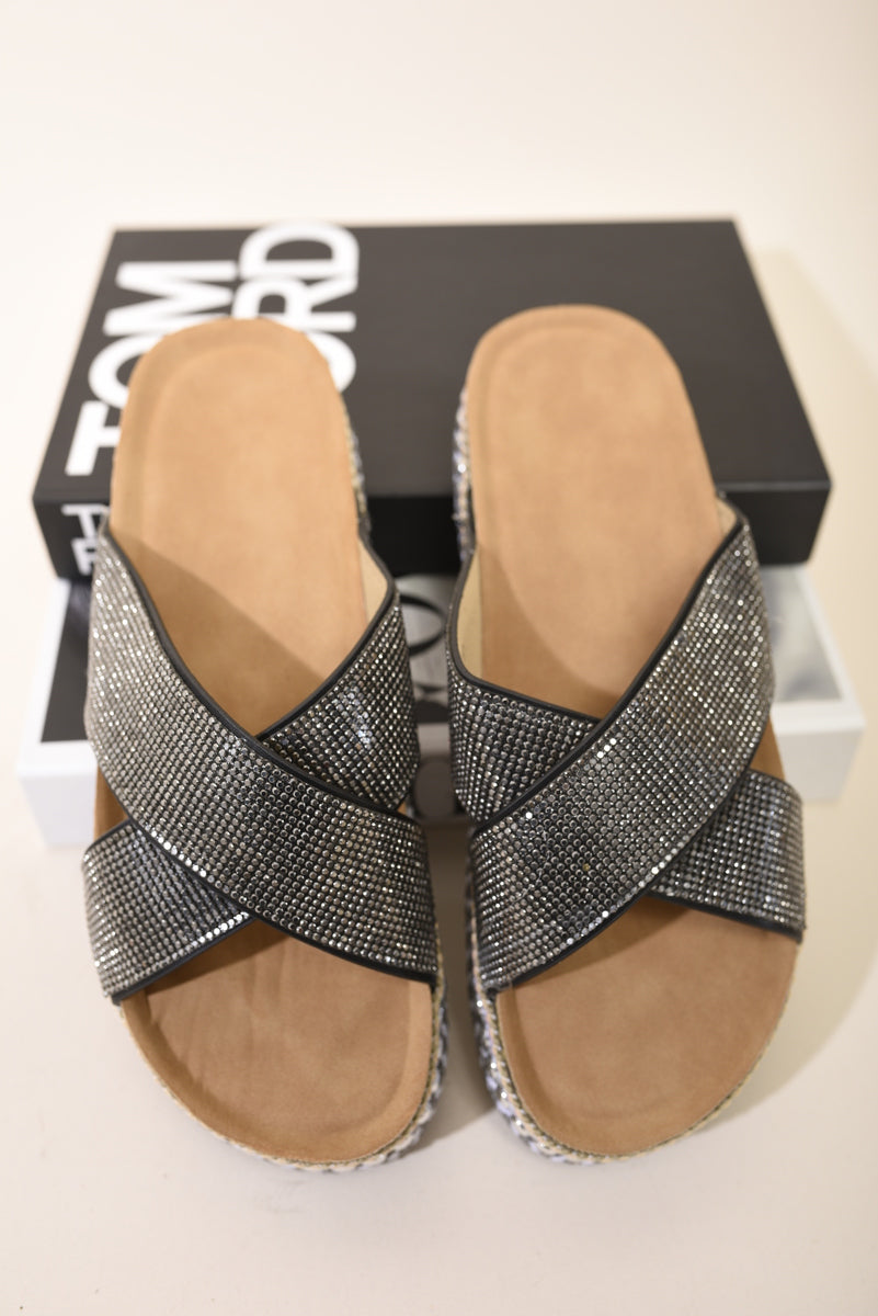 SABRINA Platform Diamante Sandals