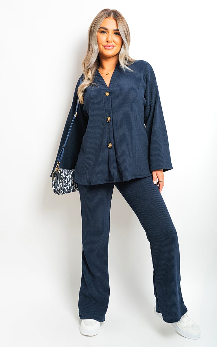 VERA Buttoned Long Sleeve Top and Trouser Co-ord Set