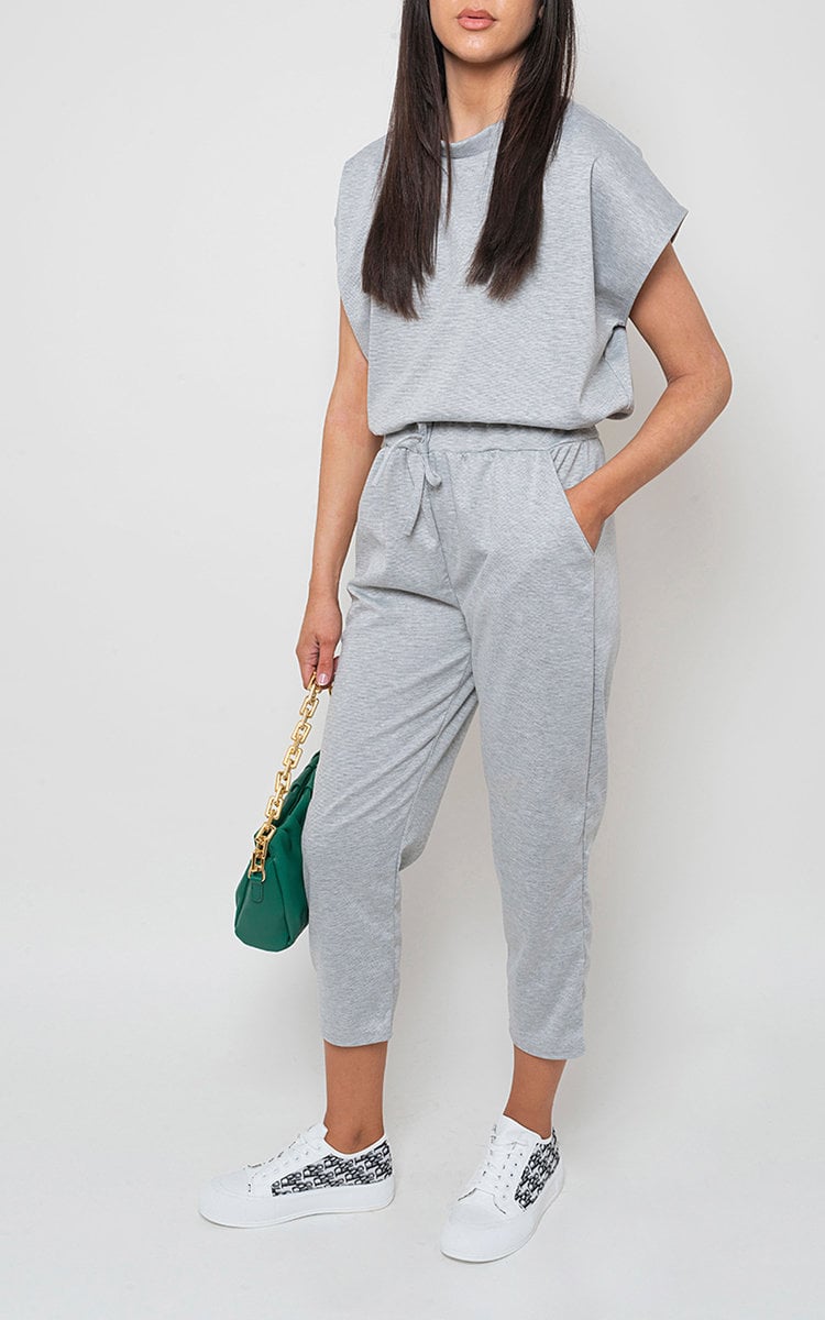 YASMINE Short Sleeve Boxy Lounge Wear Co-ord Set