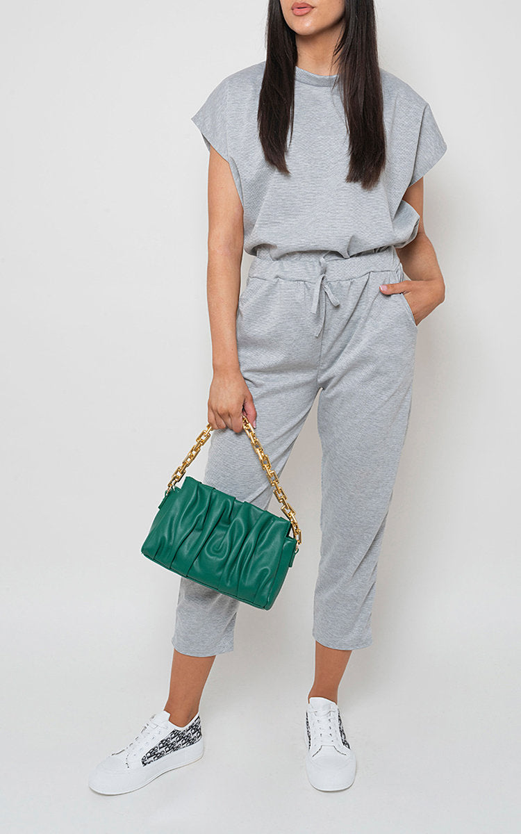 YASMINE Short Sleeve Boxy Lounge Wear Co-ord Set